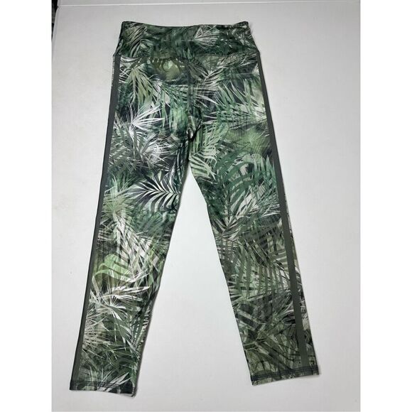 Evolution and Creation Women's M Palms Leaves Print Capri Leggings 21,5 “ Green - Picture 10 of 11